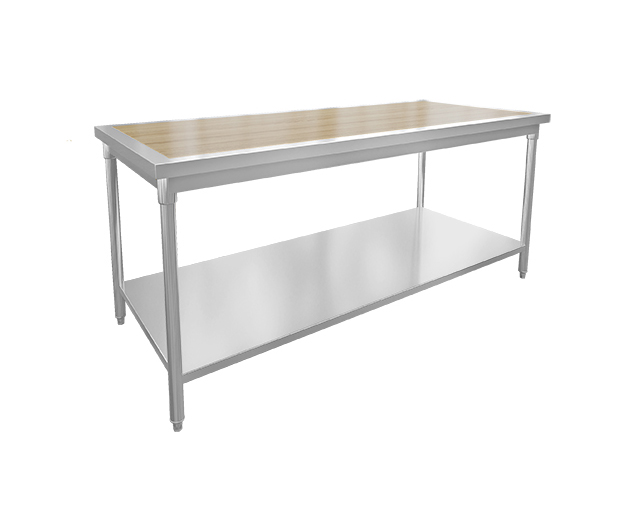 雙層木面工作臺 尺寸:1800x800x800mm